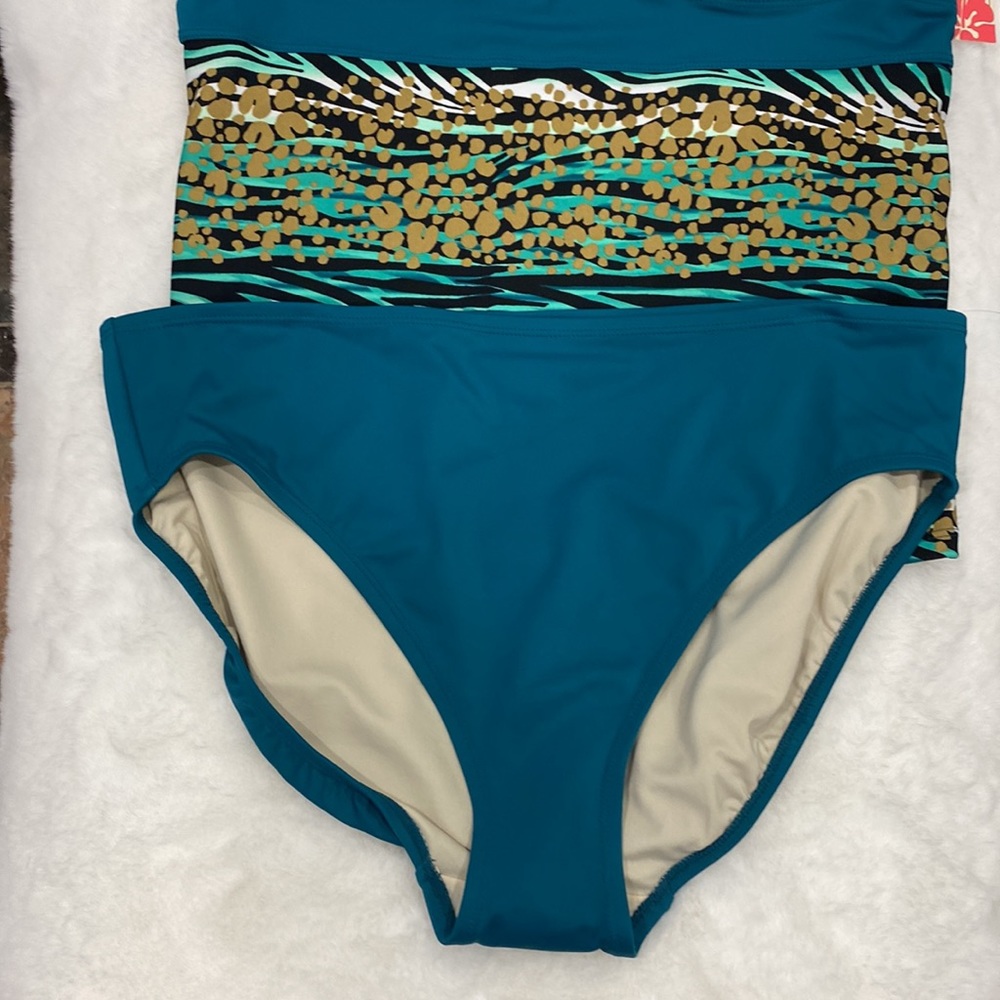 Tropical Escape Tankini Size 12 - Picture 9 of 10